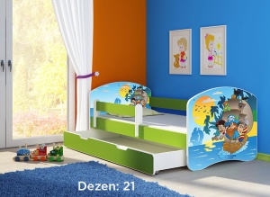 Krevet za decu Green sa fiokom 140x70 acma 2 21