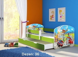 Krevet za decu Green sa fiokom 140x70 acma 2 36