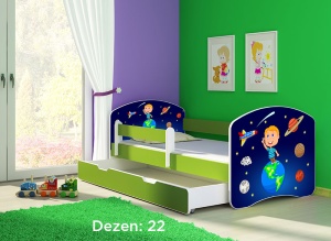 Krevet za decu Green sa fiokom 160x80 acma 2 22