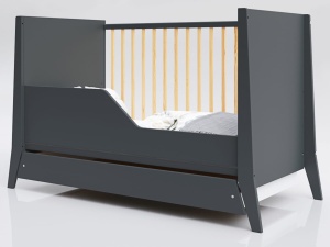 LETTINO COSMO KREVETAC 120X60 ANTRACIT PINE + FIOKA - Img 5
