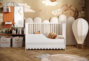 LETTINO SENSO KREVETAC 120X60 WHITE + FIOKA - Img 3