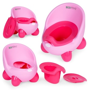 Noša za decu sa uklonivim umetkom i neklizajućim nogicama, roze, ECOTOYS - Img 3