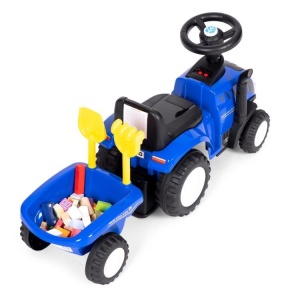TRAKTOR SA PRIKOLICOM BLUE ECOTOYS - Img 7