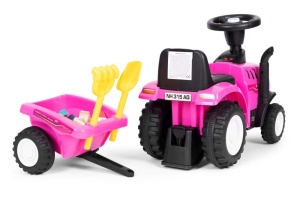TRAKTOR SA PRIKOLICOM PINK ECOTOYS - Img 6