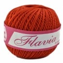 Fir de tricotat sau crosetat - Fire Bumbac 100% FLAVIA ROMANOFIR BOBINA ROSU 1332