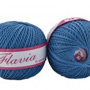 Fir de tricotat sau crosetat - Fire Bumbac 100% FLAVIA ROMANOFIR BOBINA ALBASTRU 1232