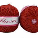 Fir de tricotat sau crosetat - Fire Bumbac 100% FLAVIA ROMANOFIR BOBINA ROSU 1333