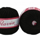 Fir de tricotat sau crosetat - Fire Bumbac 100% FLAVIA ROMANOFIR BOBINA NEGRU 1201