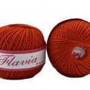 Fir de tricotat sau crosetat - Fire Bumbac 100% FLAVIA ROMANOFIR BOBINA ROSU 1332