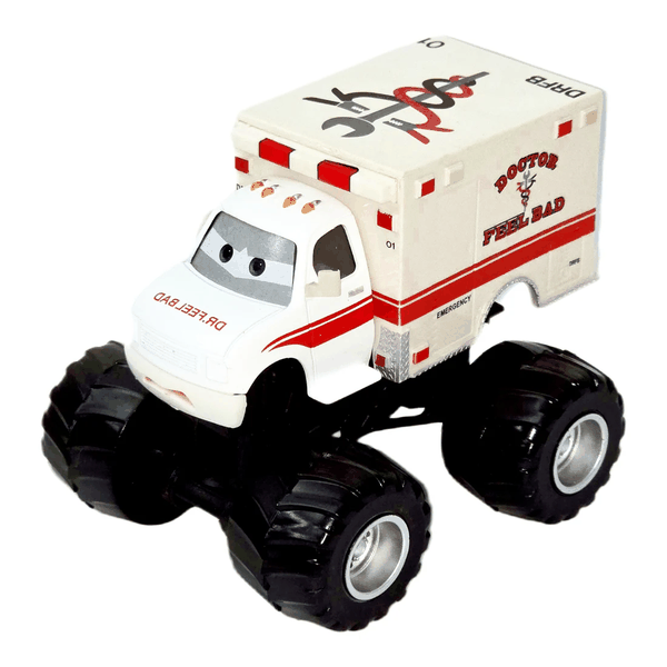 Ambulanță monster truck albă