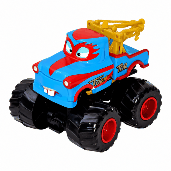 Mater — Monster truck albastru de tractare