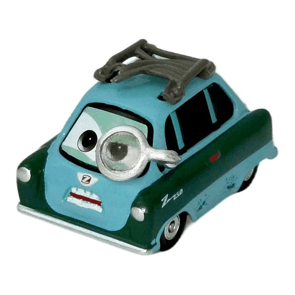 Professor Z — Mașinuță verde cu ochelari și portbagaj