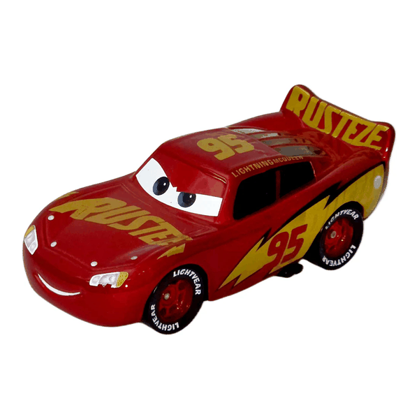 Lightning McQueen — Rust-eze roșie #95 cu eleron inscripționat