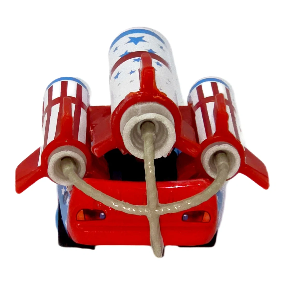 Lightning McQueen — Mașină albastru-roșu cu rachetă