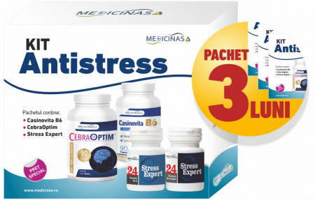 3 x KIT Antistress - metoda unică de restabilire a sănătății psihice + GRATUIT la prima comanda cartea Afecțiunile creierului și importanța alimentației