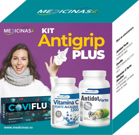 KIT Antigrip PLUS - remediul puternic împotriva răcelilor de sezon