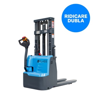 CDD12R-EN Transpalet electric cu catarg 1.200 kg, ridicare dubla, inaltime maxima de ridicare 2.500 mm