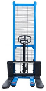 SDA1025 P, Stivuitor manual, cu furci reglabile, pompa rapida, roti duble si roata PU, capacitate 1.000 kg., inaltime de ridicare 2.500 mm - Img 1