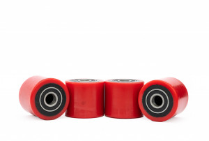 Set roti transpalet din poliuretan cu diametru de 80 mm - Img 2