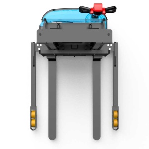 ESA121 Transpalet electric cu catarg 1.200 kg, inaltime ridicare 4.100, picioare si furci reglabile - Img 6
