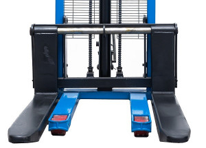 SDA1025 P, Stivuitor manual, cu furci reglabile, pompa rapida, roti duble si roata PU, capacitate 1.000 kg., inaltime de ridicare 2.500 mm - Img 8