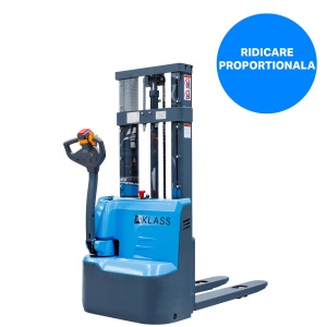 CDD12R-EN Transpalet electric cu catarg 1.200 kg, ridicare proportionala, inaltime de ridicare 2.500 - 3.500 mm