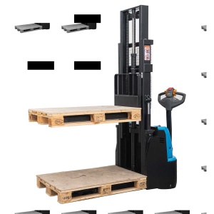 CDD12ER-N Transpalet electric cu catarg 1.200 kg, ridicare dubla, inaltime maxima de ridicare 2.500 mm - Img 7