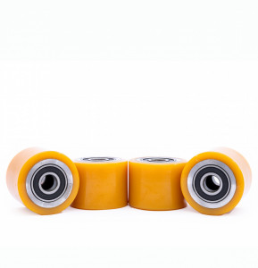 Set roti transpalet din poliuretan cu diametru de 80 mm - Img 3