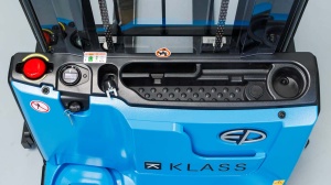 ESA121-D Transpalet electric cu catarg 1.200 kg, inaltime ridicare 2.980, picioare si furci reglabile - Img 4