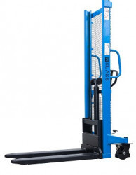 SDA1016 P, Stivuitor manual, pompa rapida, roti duble si roata PU, capacitate 1.000 kg., inaltime de ridicare 1.600 mm - Img 1