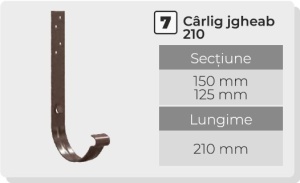 Carlig jgheab 210 mm - Img 2