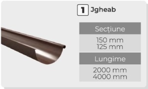Jgheab de scurgere 2 m - Img 2