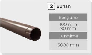 Burlan de scurgere 3m - Img 2
