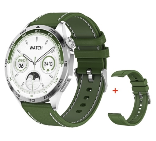 Ceas smartwatch pentru barbati, Singlait ST4, Nfc, rezistent la apa IP68, Notificari, Apeluri, Sms, Social Media, monitorizare activitati fizice, somn, ritm cardiac, pedometru, rezistent la apa, verde