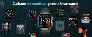 Ceas smartwatch, Singlait QS11N, inteligent, fitness, sport, rezistent la apa, functie de numarat pasi, distanta, notificari, ecran 1.96", Sms-uri, apelare Bluetooth, vremea, microfon HD, monitorizare somn, ritm cardiac, pedometru, sedentarism, negru - Img 6