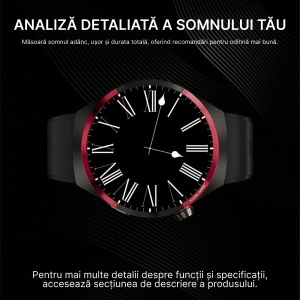 Ceas Smartwatch Barbati Singlait C22 – Ecran HD 1.53″, Apel Bluetooth cu Difuzor & Microfon, NFC, Monitorizare Ritm Cardiac, SpO₂, Somn & Stres, 100 Moduri Sport, IP68, Autonomie Extinsă, Negru - Img 5
