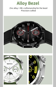 Ceas smartwatch pentru barbati, Singlait ST4N, Nfc, rezistent la apa IP68, Notificari, Apeluri, Sms, Social Media, monitorizare activitati fizice, somn, ritm cardiac, pedometru, rezistent la apa, 2 curele, negru - Img 8