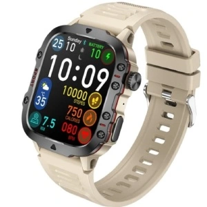 Ceas smartwatch, Singlait QS11A, inteligent, fitness, sport, rezistent la apa, functie de numarat pasi, distanta, notificari, ecran 1.96", Sms-uri, apelare Bluetooth, vremea, microfon HD, monitorizare somn, ritm cardiac, pedometru, sedentarism, alb - Img 2