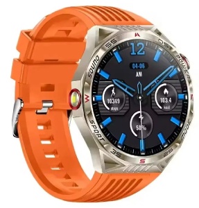 Ceas smartwatch si bratara fitness, Singlait®, model ST28O, Apeluri voce, Microfon, Difuzor, Notificari/Sms/Social Media, monitorizare activitati fizice, somn, ritm cardiac, pedometru, player muzica, rezistent la apa, orange - Img 2