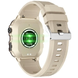 Ceas smartwatch, Singlait QS11A, inteligent, fitness, sport, rezistent la apa, functie de numarat pasi, distanta, notificari, ecran 1.96", Sms-uri, apelare Bluetooth, vremea, microfon HD, monitorizare somn, ritm cardiac, pedometru, sedentarism, alb - Img 3