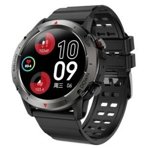 Ceas smartwatch barbati Negru, Singlait SX9, 1.39 inch IPS HD, multi sport, apel bluetooth 5.0, agenda, ritm cardiac inteligent, oxigen, rezistent la apa IP67, difuzor, notificari, sms - Img 2