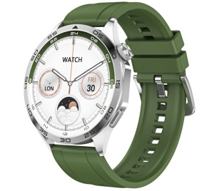 Ceas smartwatch pentru barbati, Singlait ST4, Nfc, rezistent la apa IP68, Notificari, Apeluri, Sms, Social Media, monitorizare activitati fizice, somn, ritm cardiac, pedometru, rezistent la apa, verde - Img 2