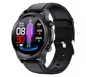 Ceas smartwatch, Singlait® Sinwatch11, inteligent, fitness, sport, rezistent la apa, functie smart numarat pasi, unisex, notificari, ecran 1.39", Bluetooth, microfon HD, monitorizare somn, 2 bratari incluse, negru, maro - Img 3