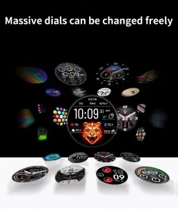 Ceas smartwatch barbati Negru, Singlait SX9, 1.39 inch IPS HD, multi sport, apel bluetooth 5.0, agenda, ritm cardiac inteligent, oxigen, rezistent la apa IP67, difuzor, notificari, sms - Img 4