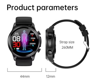 Ceas smartwatch, Singlait® Sinwatch11, inteligent, fitness, sport, rezistent la apa, functie smart numarat pasi, unisex, notificari, ecran 1.39", Bluetooth, microfon HD, monitorizare somn, 2 bratari incluse, negru, maro - Img 8