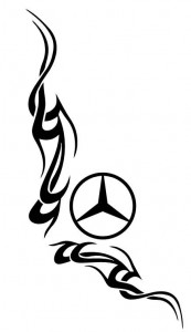 Stickere Geam Usa MERCEDES