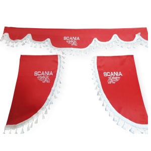 Perdea parbriz și colțare SCANIA cu ciucuri - Img 2