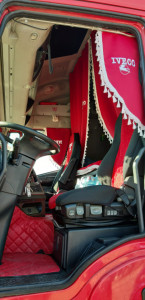 Set complet perdele Iveco Stralis cu ciucuri - Img 5