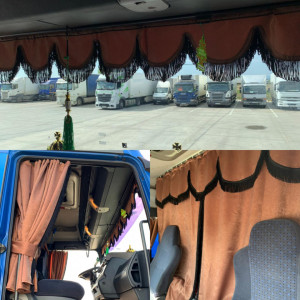 Set perdele camion cu franjuri
