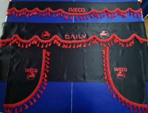 Perdea parbriz, coltare, spate Iveco Daily cu ciucuri
